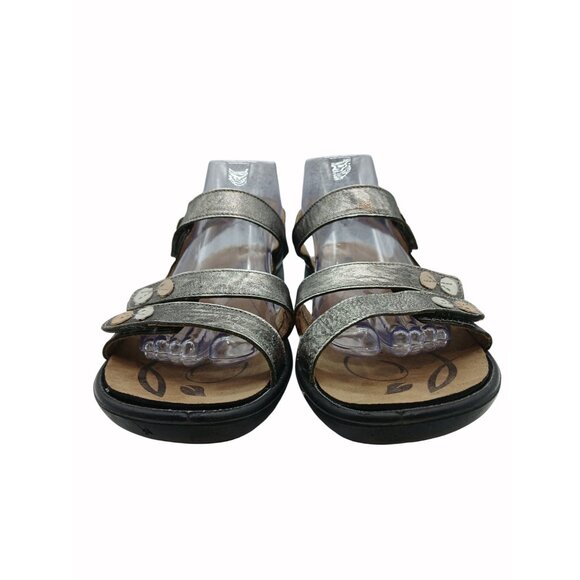 Romiko Metallic Sandals Adjustable Straps Comfort Footbed USA 11 Eur 42 Ibiza 55 - Picture 8 of 16